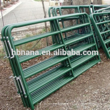Los paneles de la cerca del metal del ganado revestido del polvo de la venta caliente / la puerta revestida del polvo de la granja